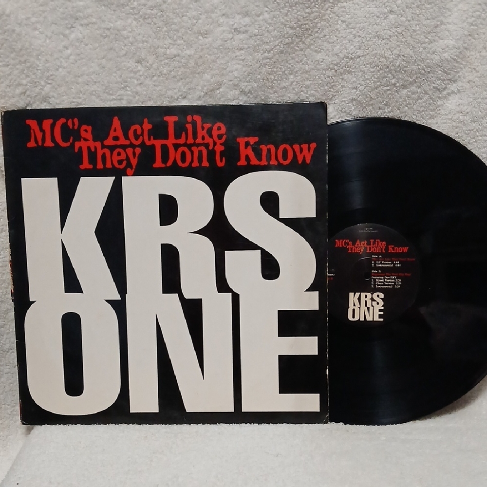 KRS One Black and Red Vinyl Record
